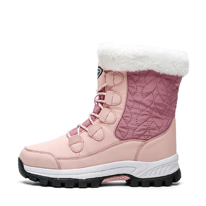 Anti-Slip Snow Boots, Warm and Thick with Fleece Lining, Suitable for Winter Snow