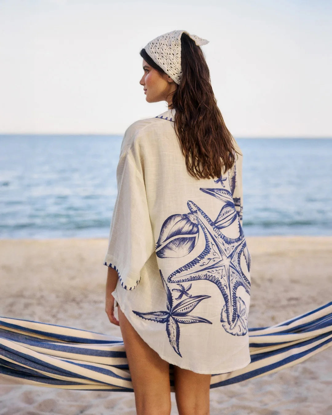 2 Piece Linen Casual Shirt and Short Skort Casual or Beach Wear