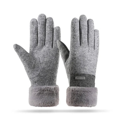 Winter Women Gloves Hand Warmer Thermal Fleece Lined Guantes Full Finger Touchscreen Waterproof Outdoor Sport Bike Cycling Glove