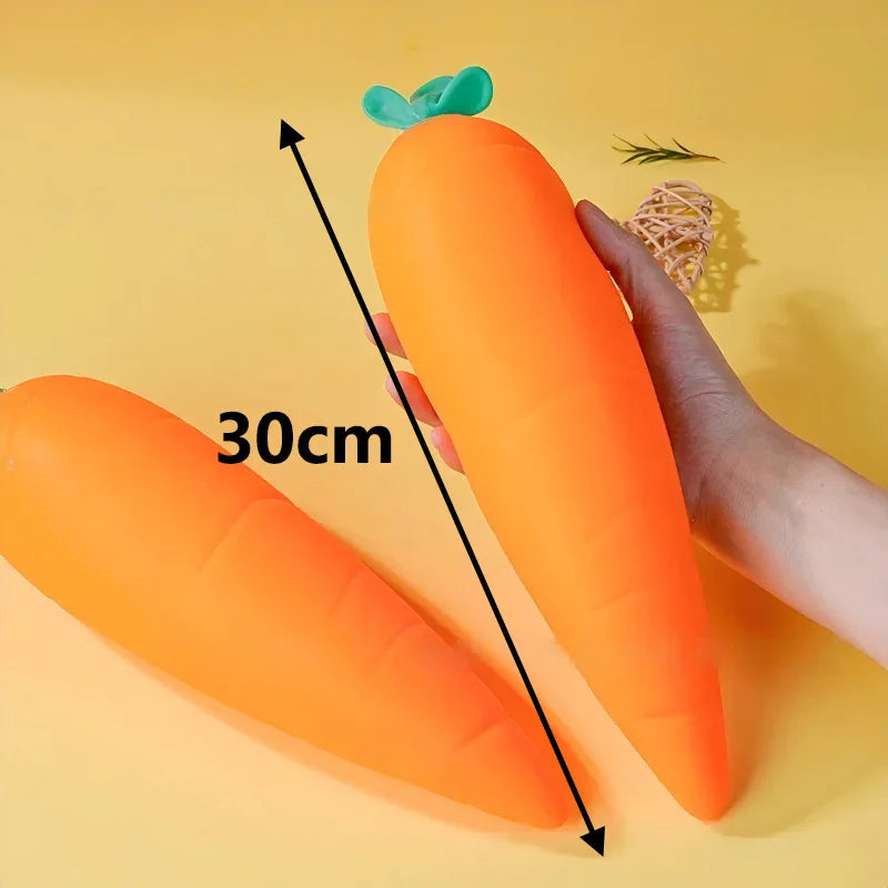 Carrot Stretch Squeeze Toy Soft Elastic, Stress Relief,  Fidget Toy Sensory Decompression Toy for Kids and Adults