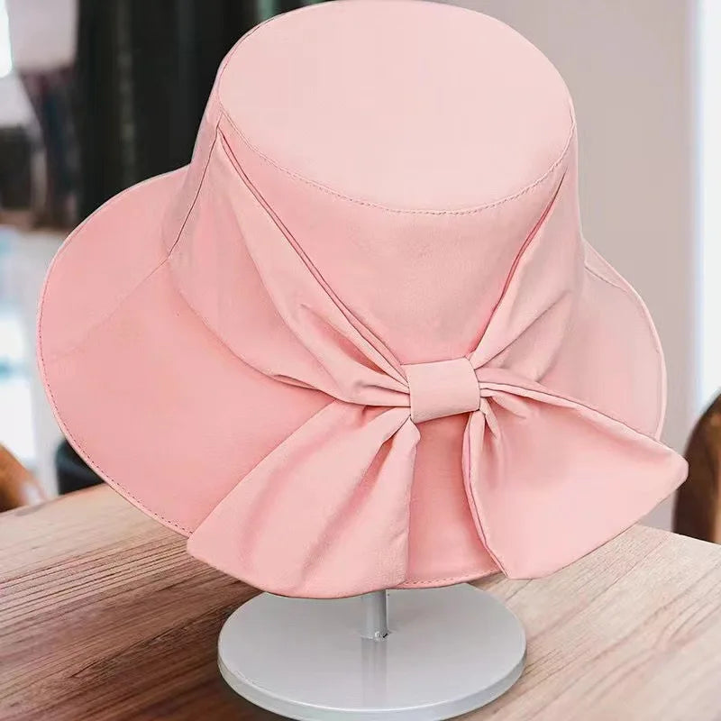 Panama Bow Knot Bucket Hat In 6 Colors