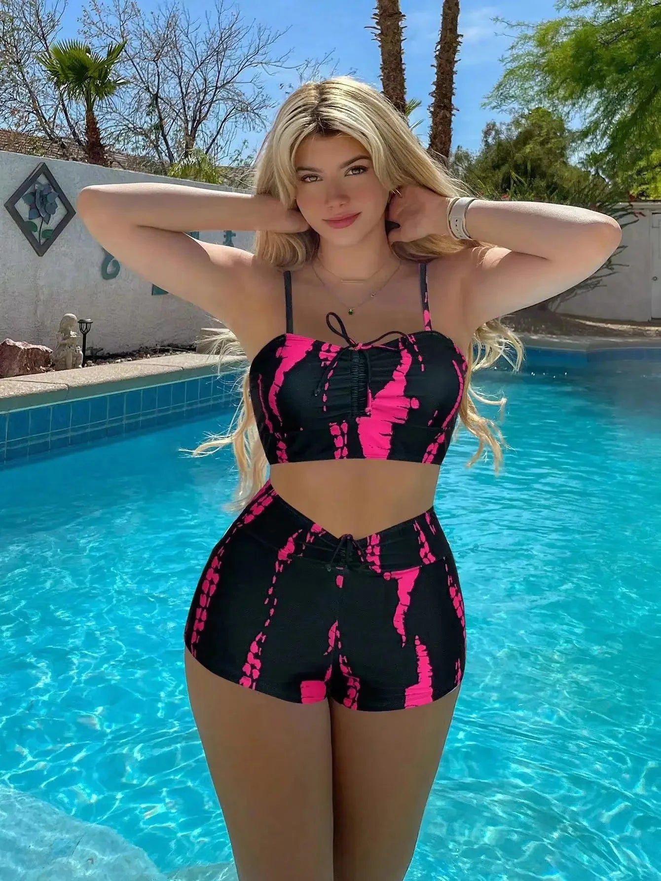Sizes to 2XL in 6 Colors High-Waist Bikini Set