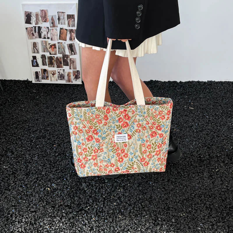 Boho Canvas Tote Bag, Multifunctional.  USE AS THE GIFT BAG---WHY USE PAPER???