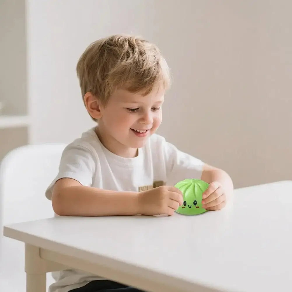 Squishy Dumpling Bun Toy, Slow Rising Glitter Dumpling Stress Ball