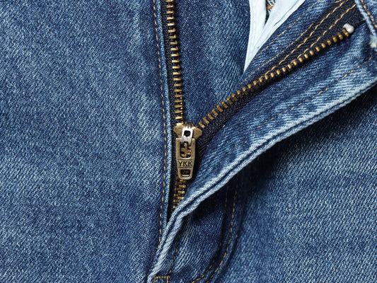 Vintage Mid-waist wide-leg worn look jeans