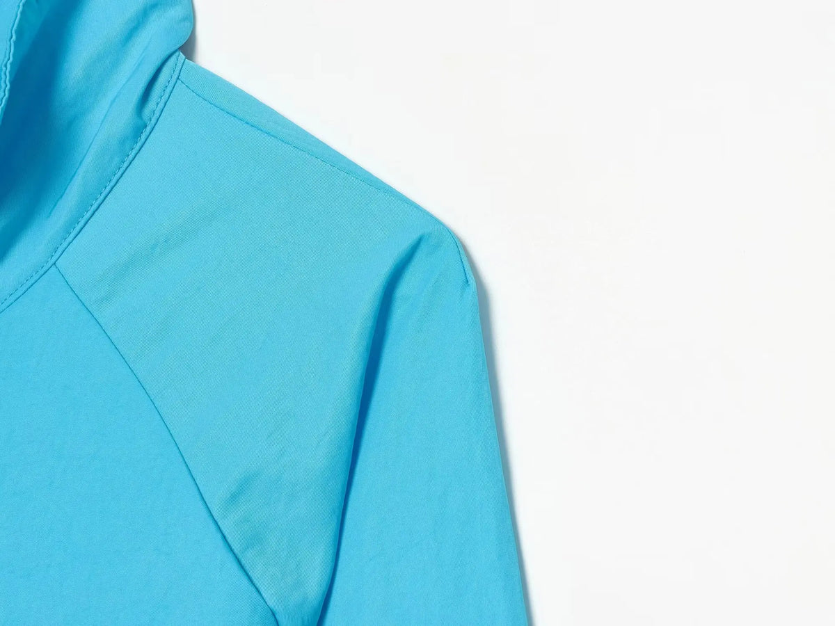 Standing Collar Long Sleeve Pocket Zipper Multifunctional Everyday Lightweight Jacket