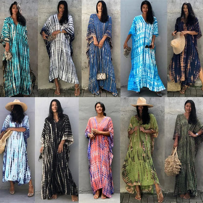 Beautiful Plus Size Women Casual Caftan Dress Swimwear or Casual or Lounging wear