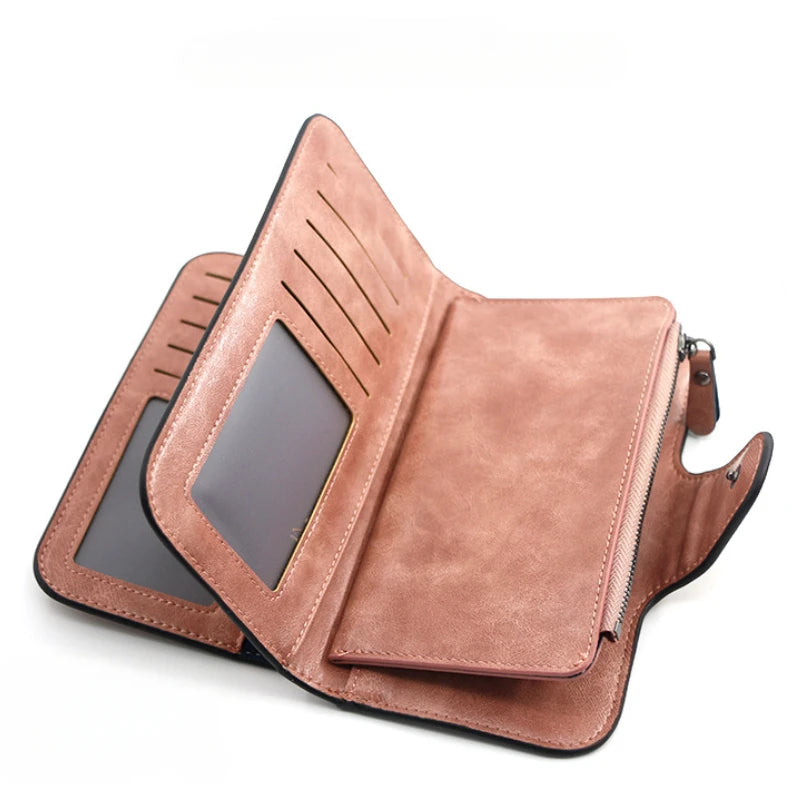 Leather wallet/Clutch Purse in 6 Colors