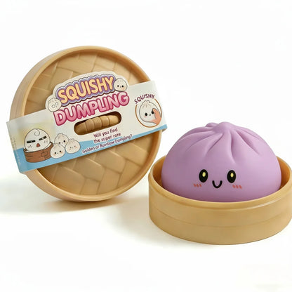 Squishy Dumpling Bun Toy, Slow Rising Glitter Dumpling Stress Ball