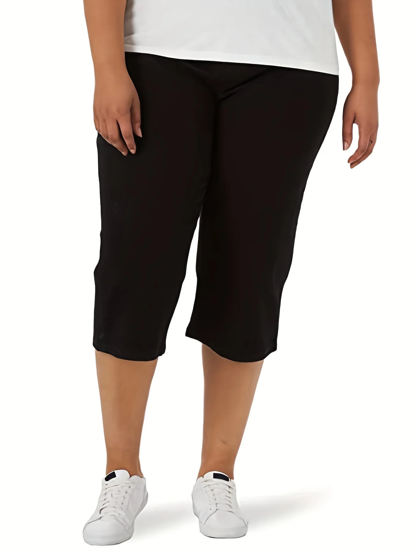 New plus-size to 4XL women's knitted fabric high-grade, pocket, solid colors, fitted casual