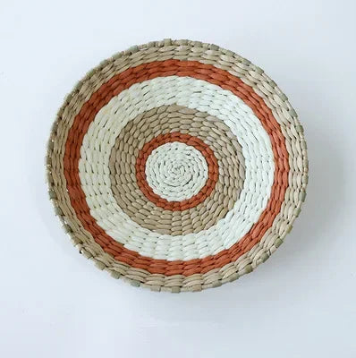 Boho Hand Woven Wall Basket Hanging, Decorative, Rustic, and unique in any room