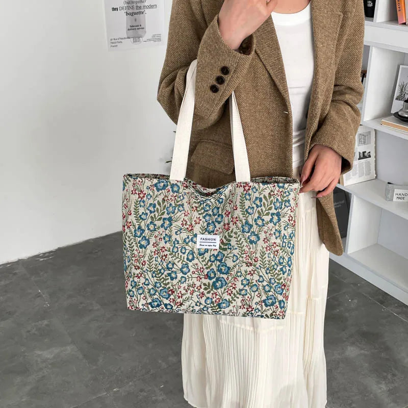 Boho Canvas Tote Bag, Multifunctional.  USE AS THE GIFT BAG---WHY USE PAPER???