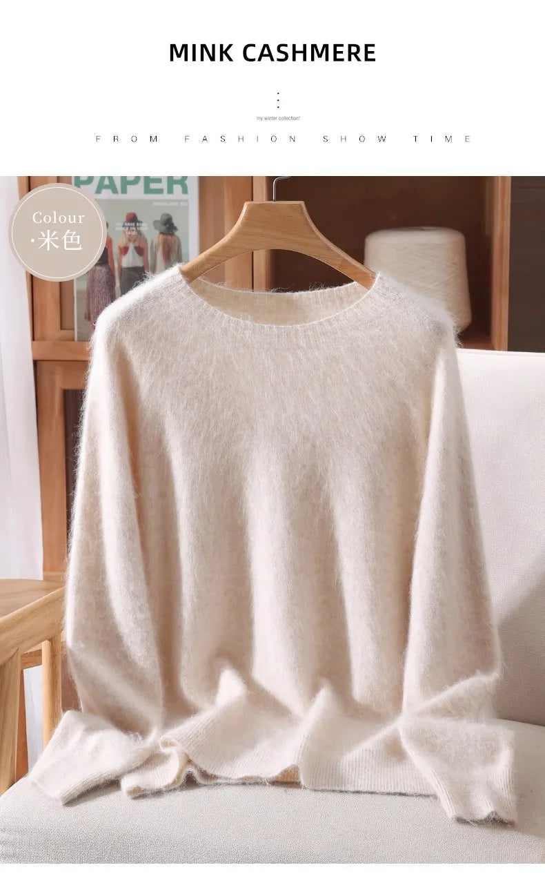 Basic Soft Knit Pullover Sweater, Round Neck, Long Sleeve, 12 colors with some sizes to 3XL