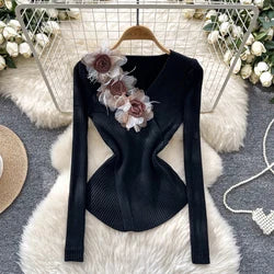 Boho Crocheted Knit Cardigan Midi Length