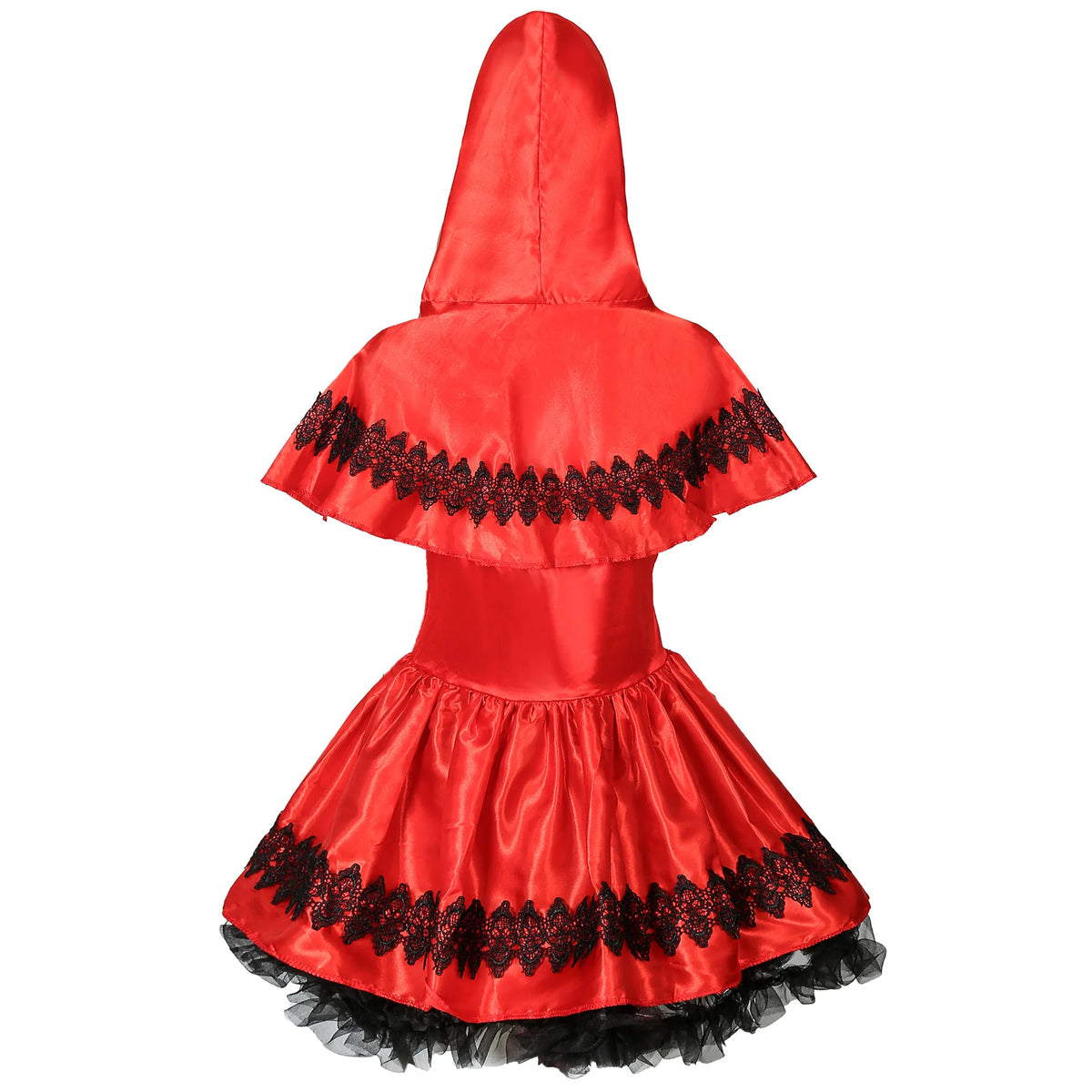 Adult Little Red Riding Hood Halloween Costume. Dress with Hooded Shoulder Cape included