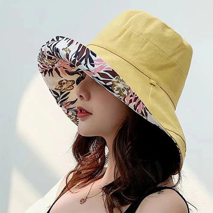 Panamanian Bucket Hats, Reversible, Big Brim for UV Protection
