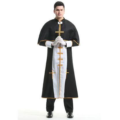 Medieval Cosplay Priest and Sexy Nun  Costume