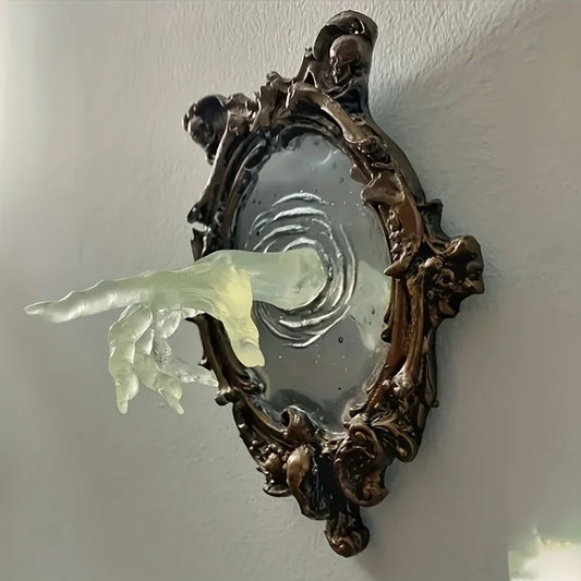 Glowing Gothic Resin Devil's Hand Wall Decoration: Also Ghosts in The Mirror