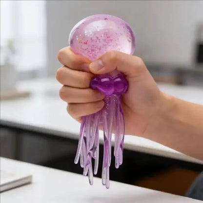 Nee Doh Jellyfish  Squishy Fidget Toy, Water Sensory Soft Jelly Squeeze, Stress Relief  and Hand Exerciser