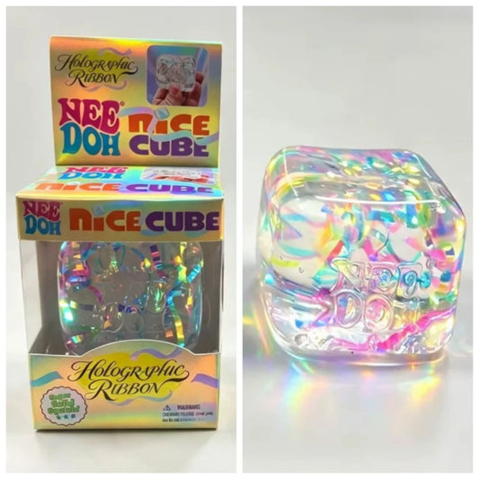 @Needoh Holographic Ribbon Squeeze Sensory Device/Toy