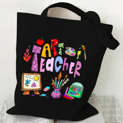 Teacher's Day Gift BAG!! Teacher Print Canvas Tote Bag!!  MAKE THE BAG THE GIFT OR THE GIFT BAG!!