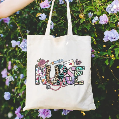Canvas Book Themed Tote Bag Shoulder Bags. ALSO MAKES A GREAT GIFT BAG--WHY USE PAPER????