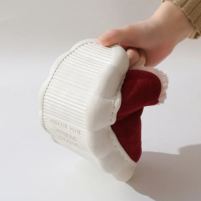 Casual House Shoes For  Indoors or Outdoors, Warm Cotton Plush Padded Slippers