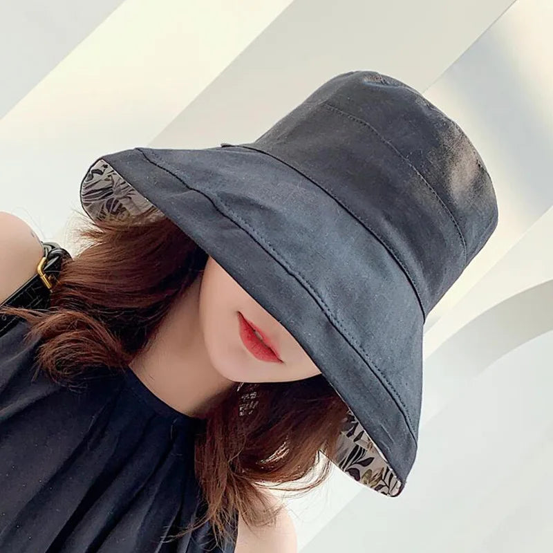 Reversible Bucket Hats, Several colors and designs, Large Brim for UV Sun Protection