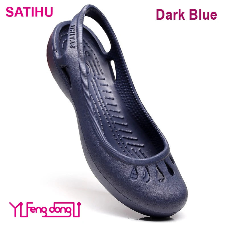 Lightweight Anti-Slip Hole Shoes,   Inspired Clogs For Women's Flat Bottom Sandals