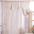Hand-woven Macrame Cotton Tapestry Curtain, Wall Hanging Art Tapestry, Boho Decoration, Bohemian Wedding Backdrop Tapestry