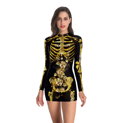 Bloody Nurse Cosplay Costume Dress Long Sleeves Sexy Tight Nurse Uniform and Skeleton Uniform.  Plus others