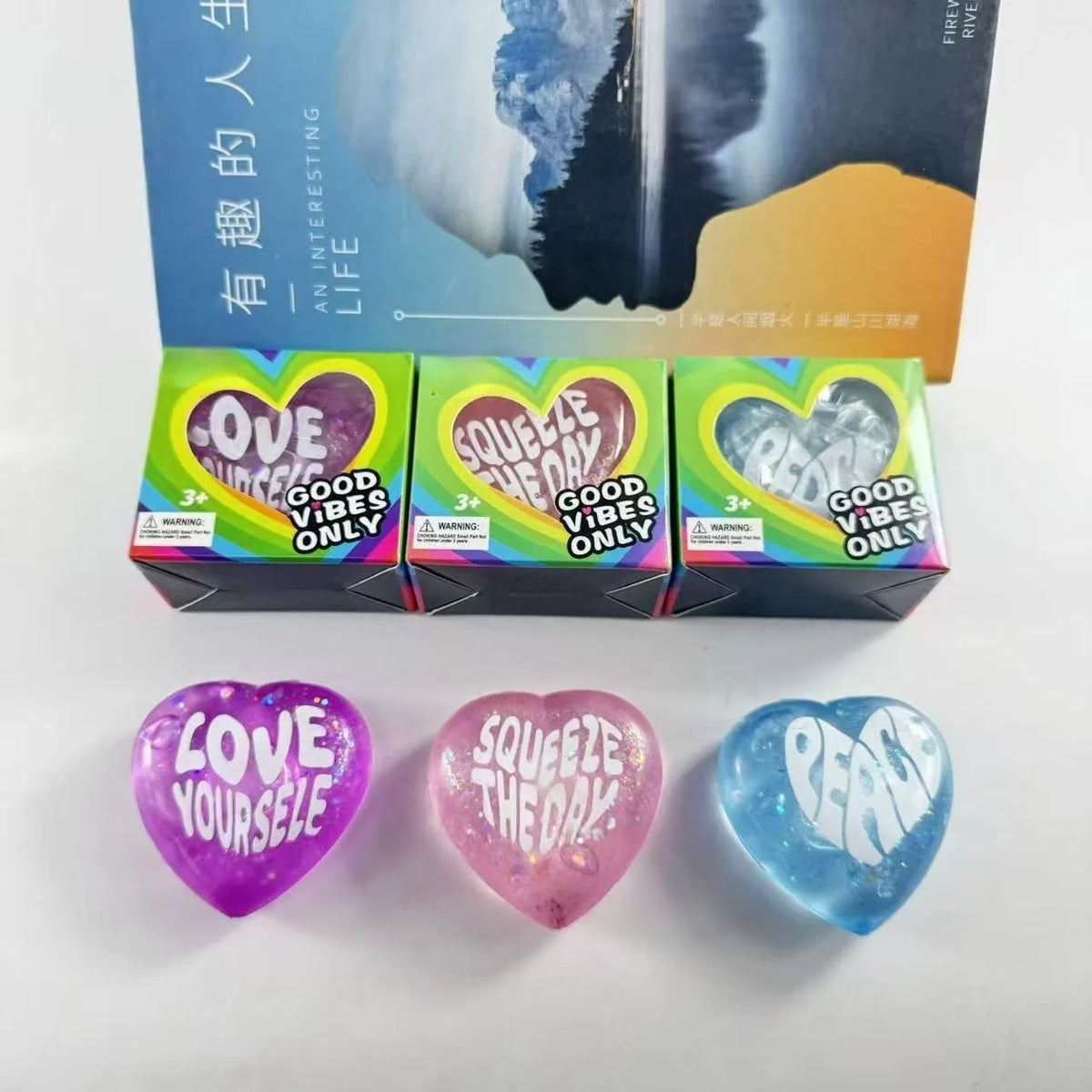 Heart-Shaped Squishy Toy, Soft and Comfortable to the Touch, Quick to Bounce Back, Cute and Compact, Portable Palm-Sized Toy. Size: 6.5Cm*6Cm