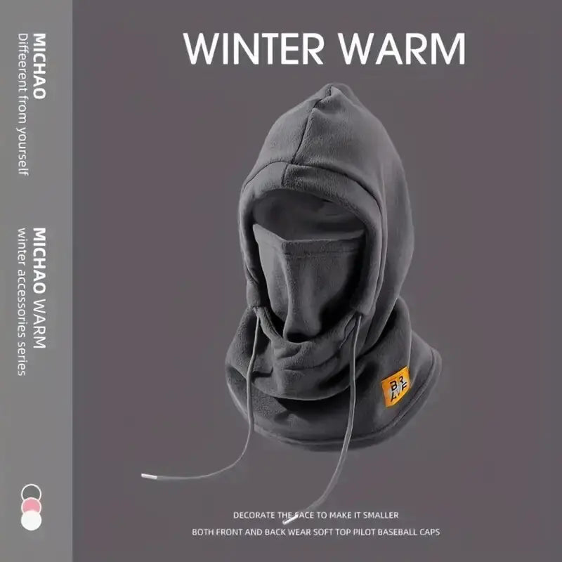 Warm Hat with Mask and Neck Warmer 3-in-1 Windproof  Men or Women