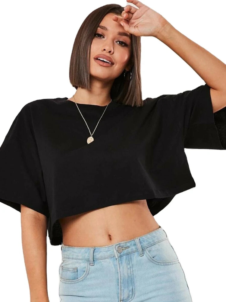 Cotton Crop Top Loose fit