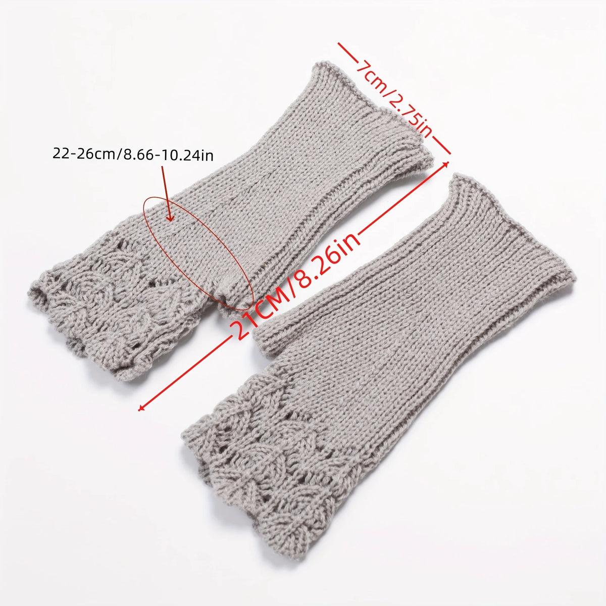Autumn and Winter short fishnet knit gloves, fashionable.