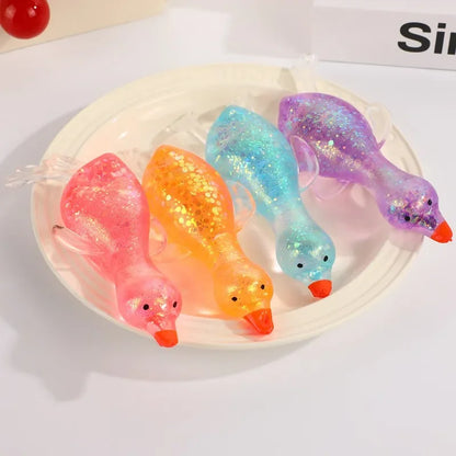 Squishy Antistress Duck Fidgets, Cute Decompression Devices, Various sizes and colors