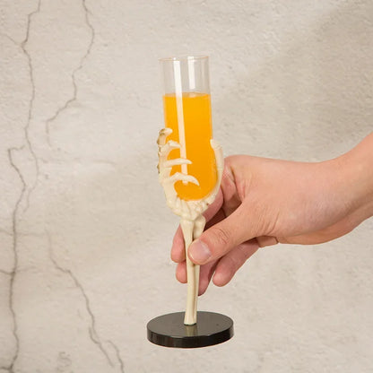 Retro Goblet  Skeleton Hand Arm Plastic Champagne Flutes Halloween Party Bar Accessories