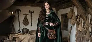 Medieval Hooded Linen Cloak, Renaissance Cape With Hood - Cloak Only in Various Colors