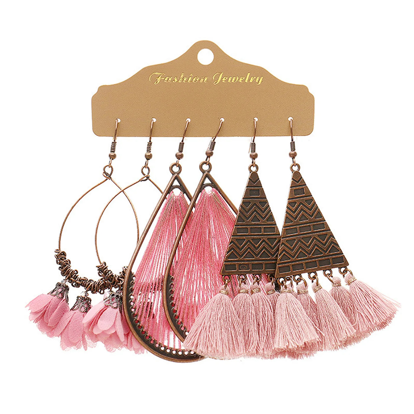 6 piece sets of Retro Bohemian Earrings