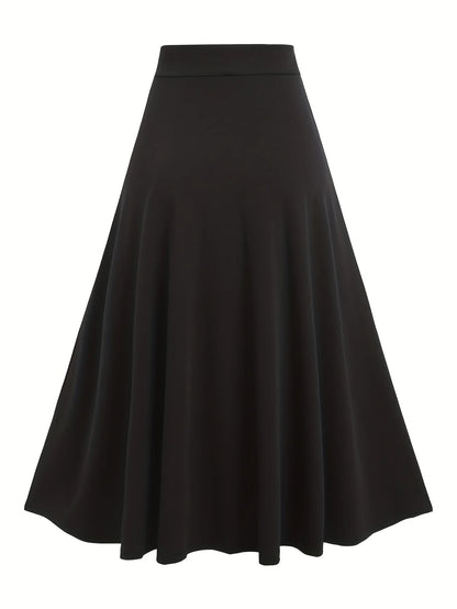 Sizes to 5XL in Red and Purple Accents, European and American fashion, lace-up high waisted A-line skirt