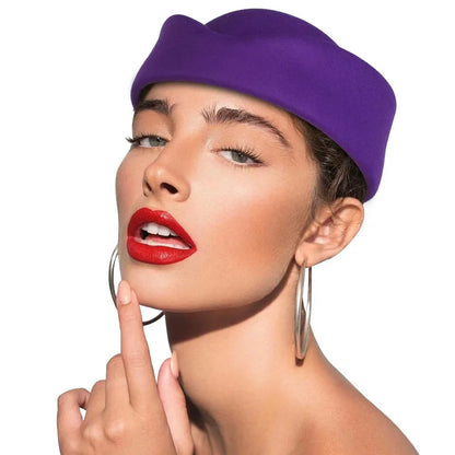 British Stewardess Beret, Exquisite Top Hat, Hepburn Style, High-end Beret,