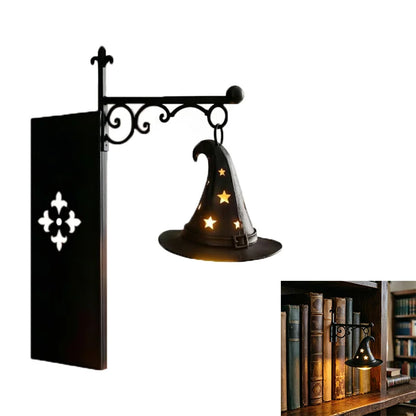 5 designs of Retro Bookshelf Lighting, Wall Mounted Reading Lamp, LED Night Light for Studious Ornamentation (Some Halloween, Some Not)