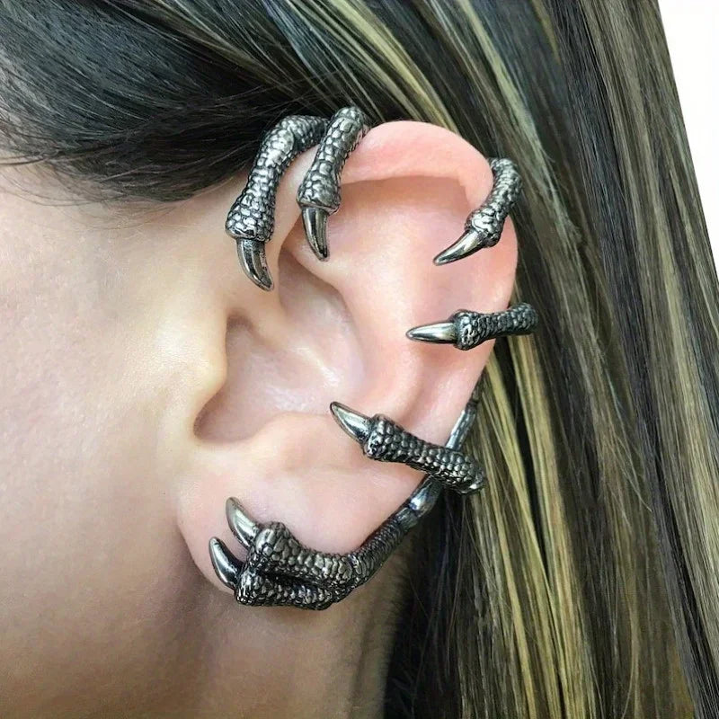 Vintage Earrings  of Zinc Alloy Octopus Earrings (Also flowers)