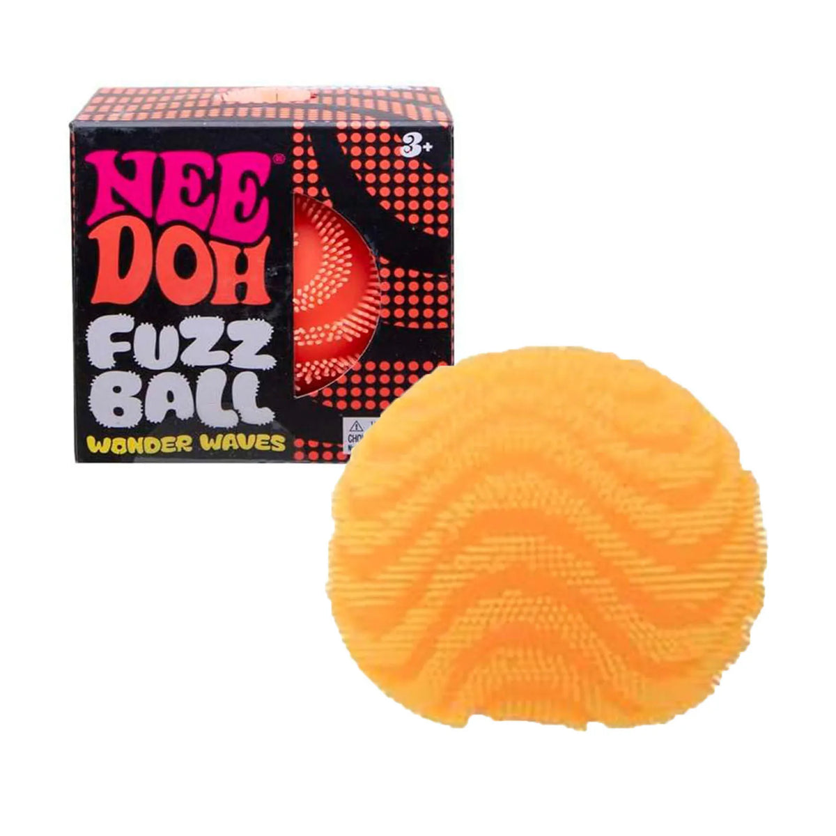 NeeDoh Fuzz Ball Wonder Waves Sensory Toy, Textured Sensory Stress Relief, Fidget Ball for Children and Adults