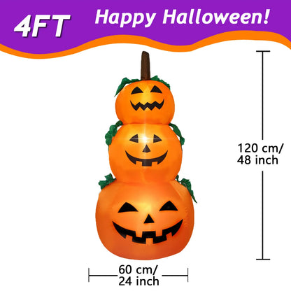 Choose from 9 Different Halloween Inflatables with Built-in LEDs.  Pumplins, Ghosts, and Ghouls