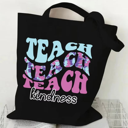 Teacher's Day Gift BAG!! Teacher Print Canvas Tote Bag!!  MAKE THE BAG THE GIFT OR THE GIFT BAG!!