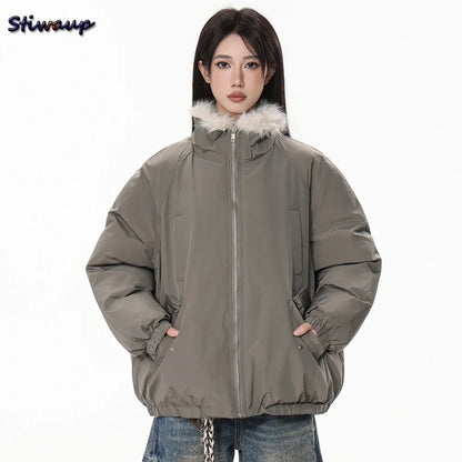 Lightweight Down Puffer Jacket with Pockets and  Luxury Padding for Warmth. Also comes in Black
