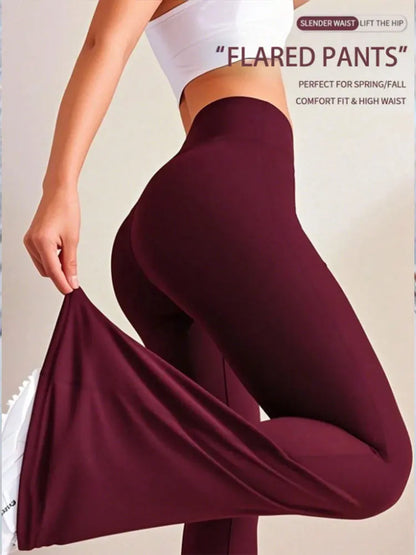 Women's High-Waisted Yoga or Casual, Flare Pants in a Variety of colors