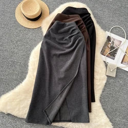 Boho Crocheted Knit Cardigan Midi Length