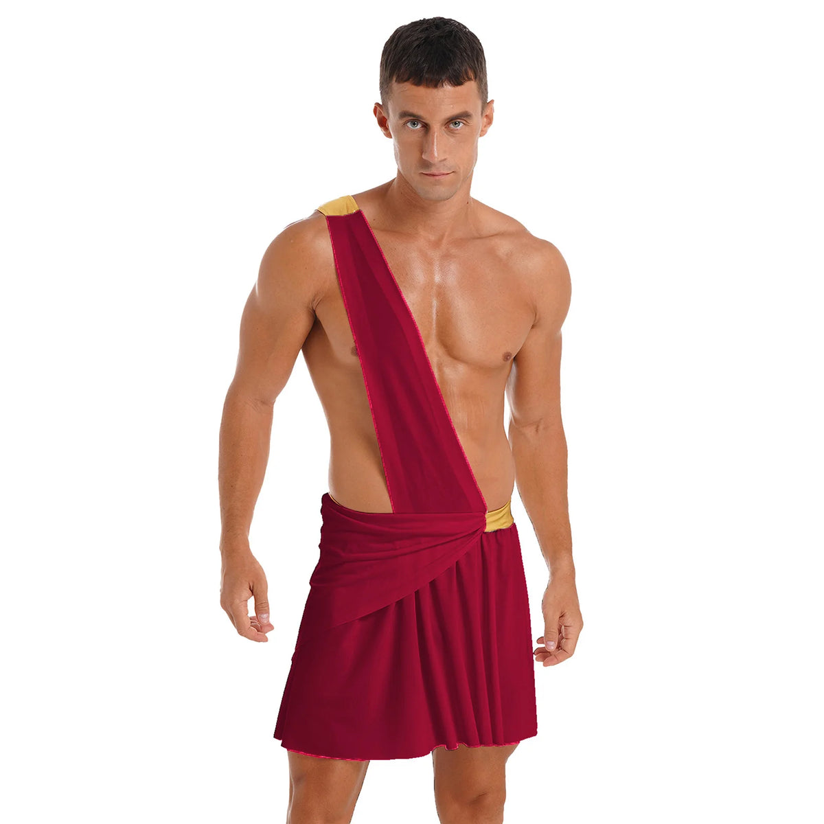 Adult Male Ancient Greco-Roman Warrior Gladiator Costume Halloween